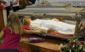 Le spoglie mortali della Santa nel Santuario della Madonna delle Grazie di Nettuno