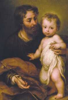 Bartolomeo Esteban Murillo (1618-1682), San Giuseppe con Gesù, Mosca, Museo Pushkin.