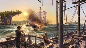 Un’immagine da “Pirati dai Caraibi, l’armata dei dannati”, imminente videogame che Disney ha sviluppato ispirandosi agli scenari della serie cinematografica.