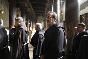 Padre Pierluigi Pizzaballa, custode di Terra Santa (Reuters).