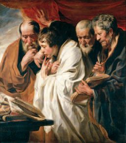 I quattro evangelisti, Jacob Jordaens (1593 - 1678), Parigi, Louvre.