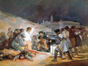 Il tre maggio (1808 - 1814), opera di Francisco Goya, Madrid, Prado.