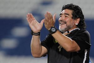 Diego Armando Maradona, indimenticato campione argentino del Napoli (Reuters).