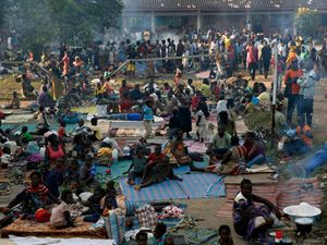 Sfollati nella capitale Bangui