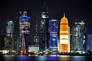 I grattacieli di Doha, capitale del Qatar.