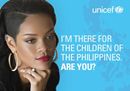 Rihanna e Totti con l’Unicef pro Filippine