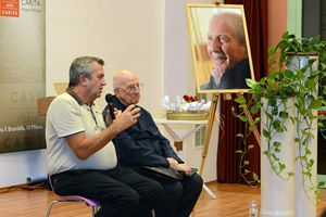 Don Colmegna ricorda Martini con il gesuita Padre Bartolomeo Sorge 