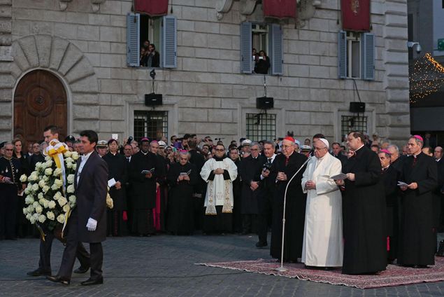 L'omaggio Del Papa All'Immacolata In Piazza Di Spagna - Famiglia Cristiana