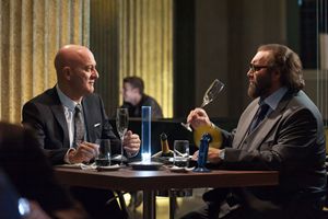 Bisio con Abatantuono in un'altra scena del film