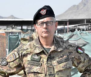 Il comandante di Camp Arena, il generale di brigata Michele Pellegrino.