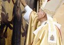 Giovanni Paolo II davanti al quadro della Madonna a Gozo, Malta