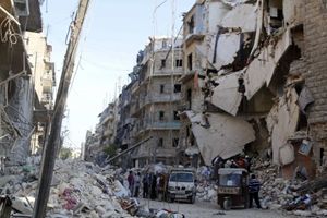 Aleppo, oggi. Foto Reuters. 