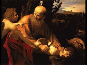 Caravaggio, Sacrificio di Isacco, Galleria degli Uffizi, Firenze