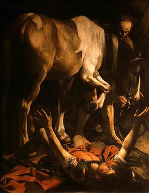 Caravaggio, Conversione di San Paolo, Santa Maria del Popolo, Cappella Cerasi, Roma, 1601