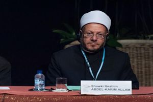 Il gran Muftì d'Egitto, Shawki Ibrahim Abdel Karim Allam. Foto gentilmente concessa dalla Comunità di Sant'Egidio.