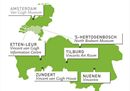 10. Cartina con i luoghi di Van Gogh in  Brabante