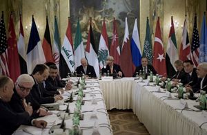 La conferenza a Vienna sul futuro della Siria (Reuters).