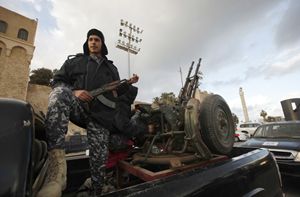 Truppe leali al Governo provvisorio della Libia (Reuters).