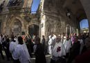 Christians entering Jerusalem