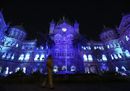 Mumbai  in india The landmark Chhatrapati Shivaji Terminus railway station