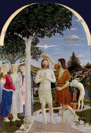 Piero della Francesca, Battesimo di Cristo, 1445