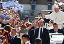 Pope Francis waves