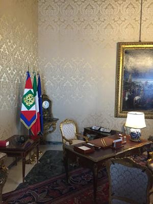 Lo Studio della Vetrata, usato dal Presidente per le consultazioni