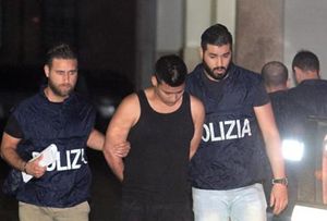 Uno dei giovani fermati per l'aggressione al ferroviere.