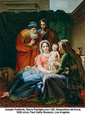 Joseph Paelicnk, Sacra Famiglia con i Santi Gioacchino ed Anna