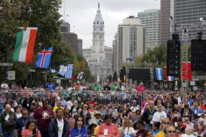 Philadelphia, domenica 27 settembre 2015. La Messa che ha concluso l'ottavo Incontro mondiale delle famiglie. Tutte le fotografie di questo servizio sono dell'agenzia Reuters. 