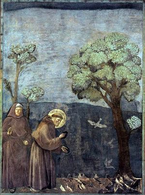 Giotto, San Francesco predica agli uccelli, Basilica superiore di Assisi
