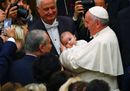 Pope Francis holds