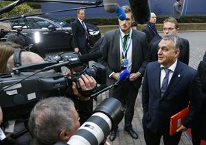 Il premier ungherese Viktor Orban. Tutte le fotografie di questo servizio sono dell'agenzia Reuters. 