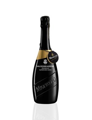 Una bottiglia di Prosecco di una celebre cantina di Valdobbiadene.