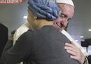 Pope Francis embraces2