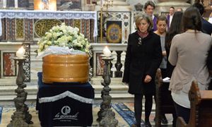 I funerali di Francesca Bonello (foto Ansa)