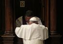 Pope Francis confesses