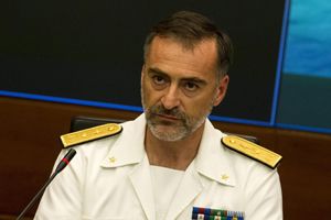 L'ammiraglio Enrico Credendino (foto Ansa)