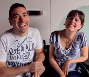 Ugo e Laura dopo la nascita della figlia Alessia