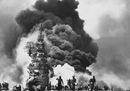 52-USS_Bunker_Hill_hit_by_two_Kamikazes - 25x20