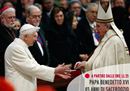 Benedetto XVI festeggia 65 anni di sacerdozio con papa Francesco