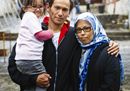 Nader 33 and Aziza 31 with their son, Afghans, Doliana Camp, Epirus_Credit Aubrey Wade_Oxfam