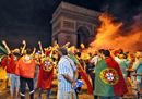 Fans celebrate Portugals