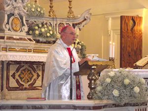 Mons. Vito Angiuli, vescovo della diocesi di Ugento-Santa Maria di Leuca, nel Salento