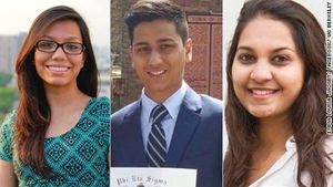 Faraaz Hussein e le sue due amiche, vittime dei terroristi a Dacca il 2 luglio scorso. Faraaz ha perso la vita per aver scelto di non abbandonarle in mano ai terroristi. Lui era stato invitato ad andarsene dagli autori dell'attentato.