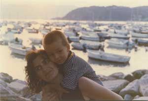 Greg Paltrinieri e mamma Laura