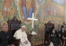 Pope Francis sits4
