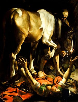 Conversione di san Paolo, dipinto di Caravaggio (1600-1601, attualmente conservato nella Basilica di Santa Maria del Popolo a Roma)