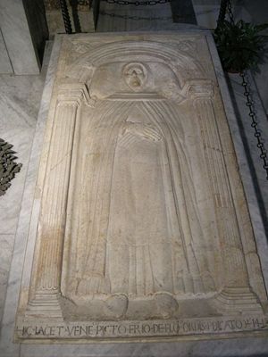 La tomba dell'Angelico in Santa Maria sopra Minerva a Roma
