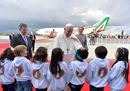 L'arrivo del Papa in Colombia